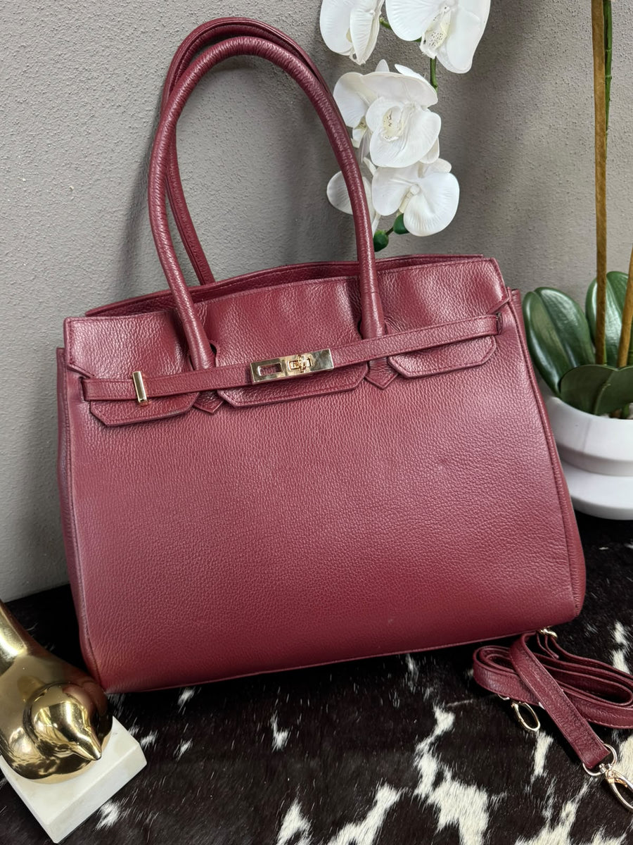 BOLSO BIRKIN COLOR VINO