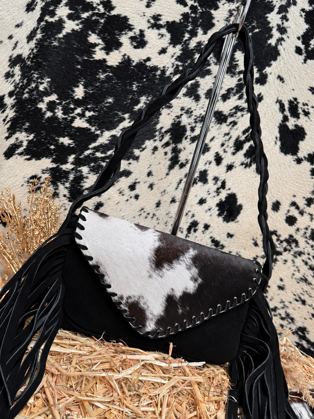 BOLSO WEST PELO COLOR NEGRO