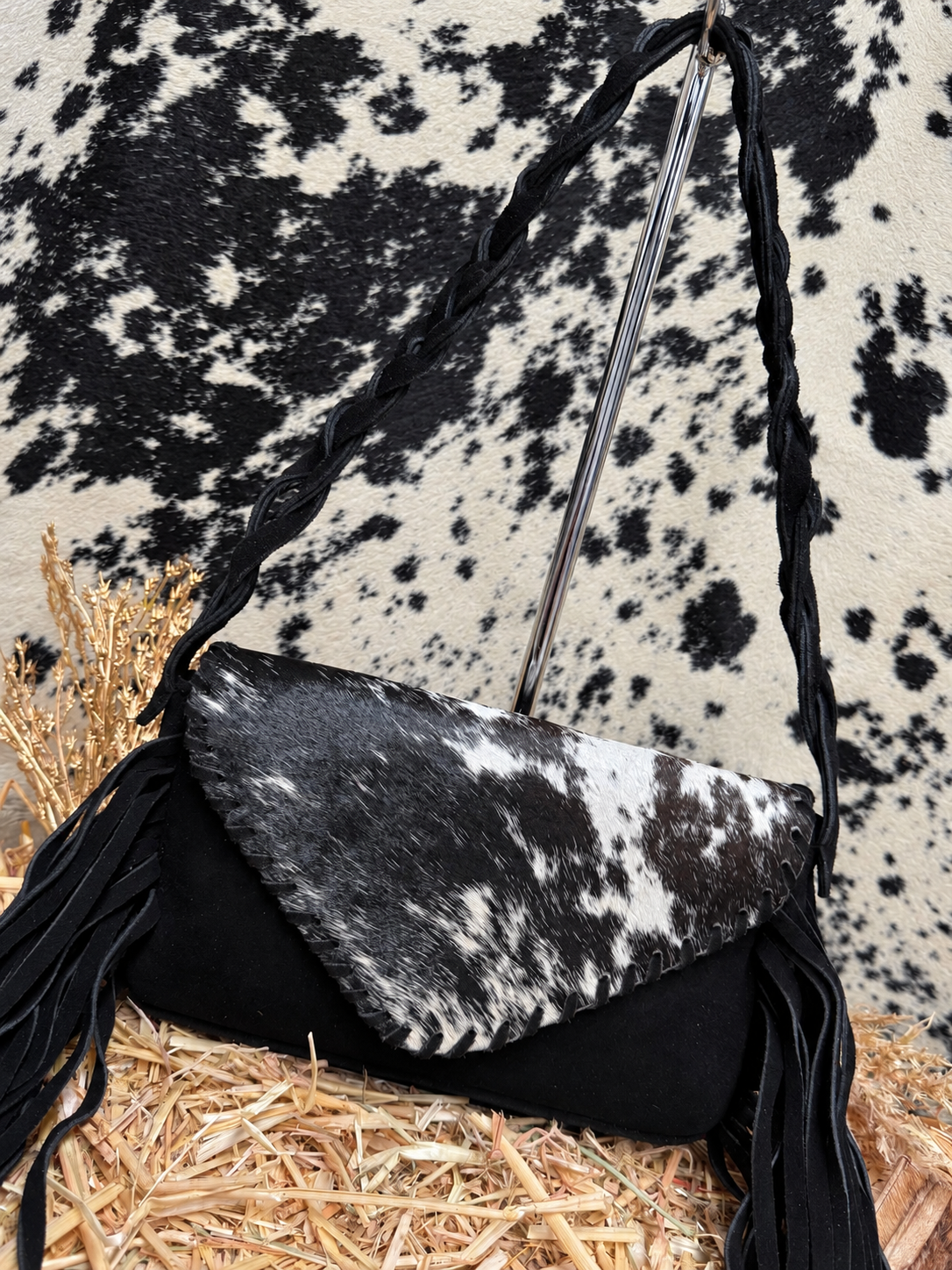 BOLSO WEST PELO COLOR NEGRO