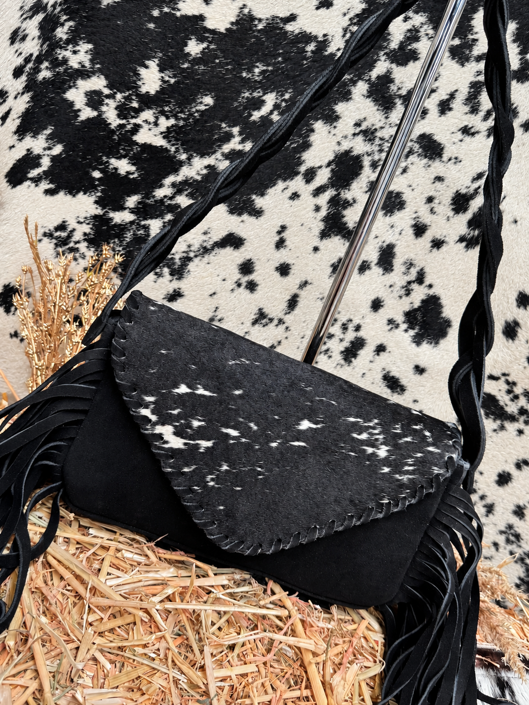 BOLSO WEST PELO COLOR NEGRO