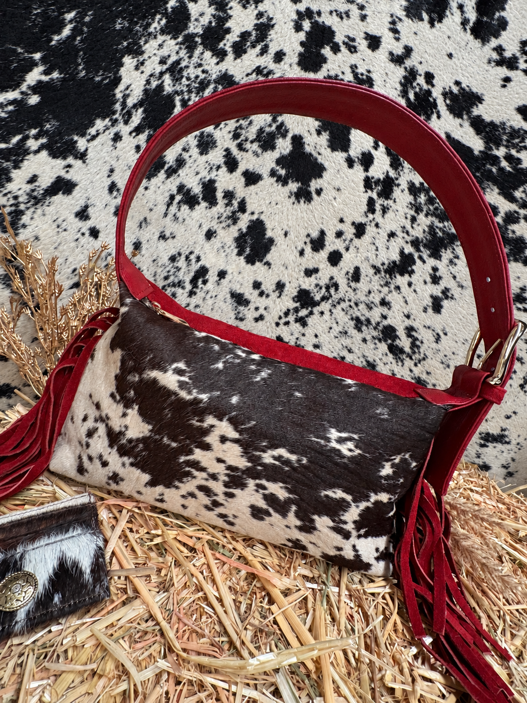BOLSO TEXAS PELO ROJO