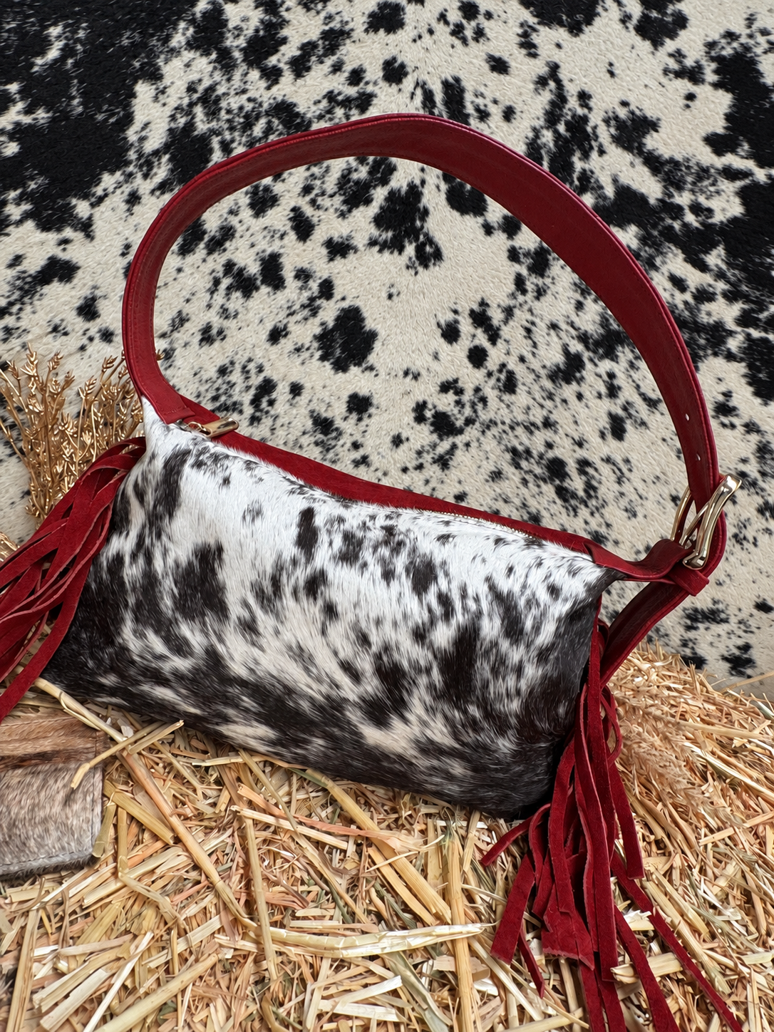 BOLSO TEXAS PELO ROJO